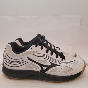 Mizuno Cyclone Speed 3 Volleyball Shoes Womens 8 White Black V1GC218009